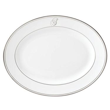 Imagem de Lenox Prato de jantar com monograma de platina da Federal, P