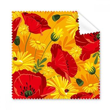 Imagem de Tela com flores e pintura de plantas, pano de limpeza de milho, 5 peças