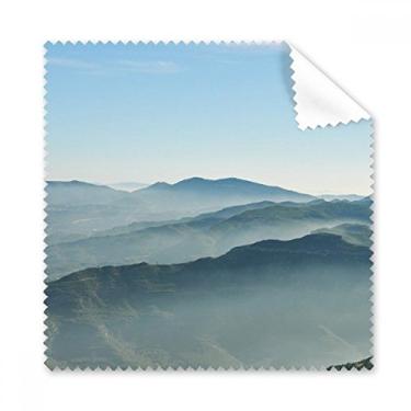 Imagem de Sunshine Mountains Sky Fog Nature pano de limpeza de tela de telefone limpador de óculos 5 peças