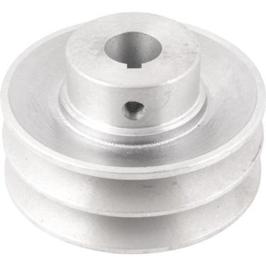 Imagem de Polia Alumínio 2 Canais Perfil A 90mm Com Furo 3/4" - Vonder