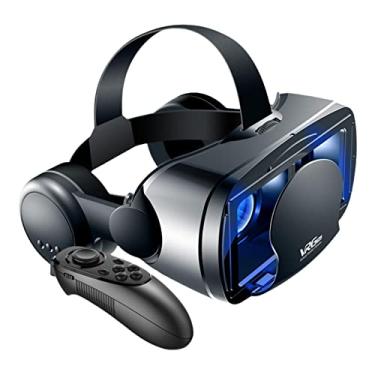 Imagem de Óculos 3D VR 120 Grande Realidade 360 Filmes de Ouvido VR para Teles de 5-7" iOS Android Suporte para Crianças e Adultos - 052 Controle Remoto