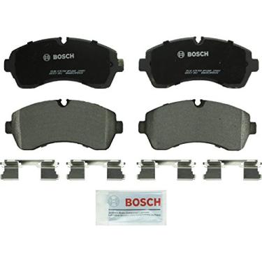Imagem de Bosch BP1268 Conjunto de pastilhas de freio de disco semimetálico premium QuietCast para aspirador selecionado Dodge Sprinter 3500; Sprinter de frete 3500; Mercedes-Benz Sprinter 3500; Volkswagen Crafter; Workhorse W42; Frente