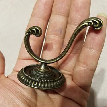 Imagem de BLYWO Gancho de metal para pendurar suporte de colírio montado na parede casa cozinha banheiro ferro cabide decorativo (cor: ouro)