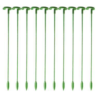 Imagem de apoio para plantas, 10/estaca suporte haste única jardim s - suporte planta flor haste única para flor tomate amarílis orquídea peônia znet-au