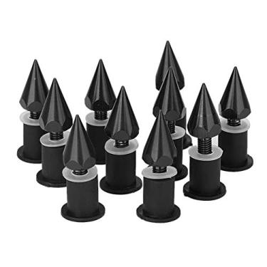 Imagem de Parafusos de para-brisas de para-brisa, porcas e parafusos M5 carenagens de pontas de para-brisa para motocicleta (preto)