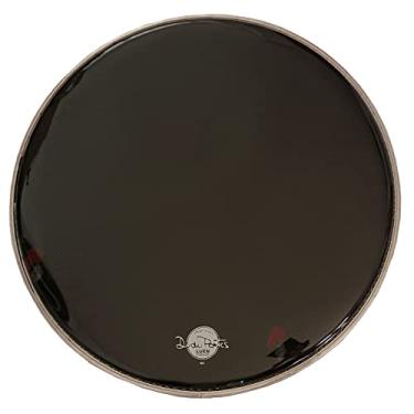 Imagem de Pele Resposta Preta Bumbo Bateria 22 Sem Furo Bd Dudu Portes LUEN.