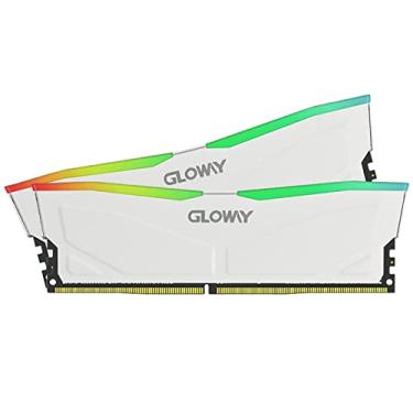 Imagem de DDR4 Ram, RGB RAM 16 GB (2 x 8 GB) Memória de computador Abyss-PC-DDR4-3200 MHz CL18 LED 288 pinos Gloway Desktop Kit Branco