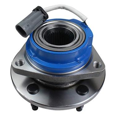 Imagem de MACEL Hub de roda frontal 513179 e conjunto de rolamento compatível com Chevy Impala Venture Monte Carlo, Buick Regal Century, Cadillac Seville, Oldsmobile Intrigue, Pontiac Grand Prix 5 porcas com ABS