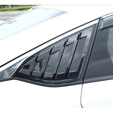 Imagem de 2 x persianas estilo esportivo com estampa de fibra de carbono para Ford Fusion Mondeo 2013-2021 (estilo fibra de carbono)