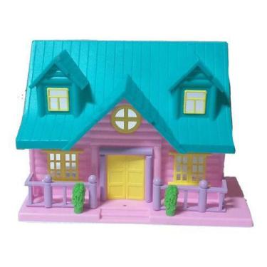 Casa Casinha Grande Da Polly Barbie + 28 Mini Móveis_b em Promoção