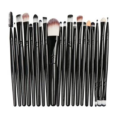 Imagem de peças-20 peças conjunto de pincéis de maquiagem cosméticos para ferramentas de maquiagem para rosto feminino beleza profissional base blush sombra, t16, china