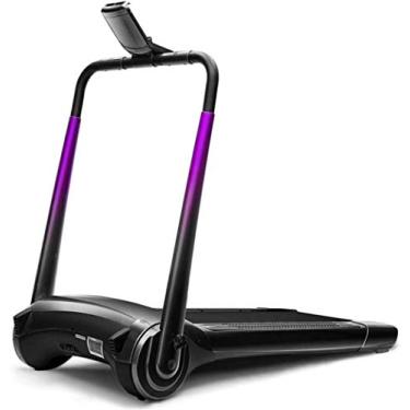 Imagem de Esteira doméstica dobrável multifuncional fitness esteira inteligente doméstica multifuncional mini dobrável elétrica instalação livre ultra-silenciosa (cor: roxo tamanho: 136x54x69,5 cm)