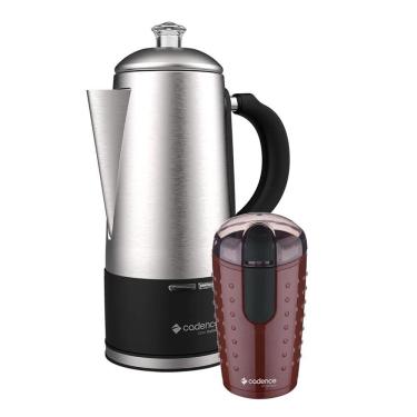 Imagem de Kit Cafeteira Italiana Gran 1,5l e Moedor De Café Cadence 220v