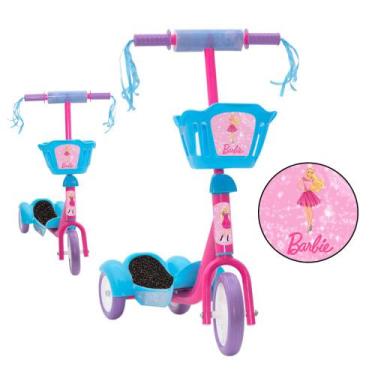 Imagem de Patinete Tres Rodas Barbie Ajustável Para Crianças Toys 2U