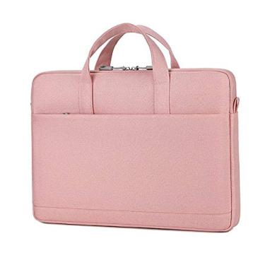 Imagem de Bolsa Portátil para Laptop Saco de Computador Notebook Bolsa de Transporte Rosa 15,6
