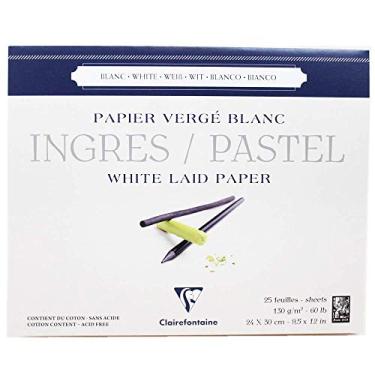 Imagem de CLAIREFONTAINE Papel Para Pastel Ingres A4+ 25 Folhas, Branco