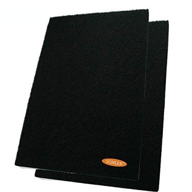 Imagem de 2 x folhas de filtro de carvão ativado com controle de odor para substituição, corte para ajuste, 44,5 x 30 cm para purificadores de ar