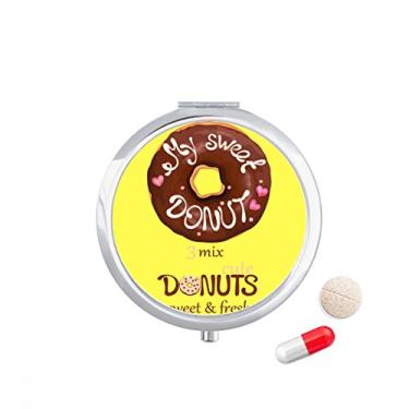 Imagem de Estojo de comprimidos para doces e sobremesa com pasta de chocolate, caixa de armazenamento de medicamentos