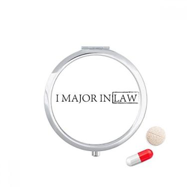 Imagem de Caixa de armazenamento de medicamentos com citação I Major in Law