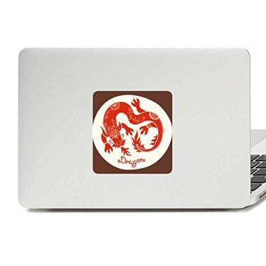 Imagem de Year of Dragon Animal China Zodíaco Vermelho Decalque Vinil Paster Laptop Adesivo Decoração PC