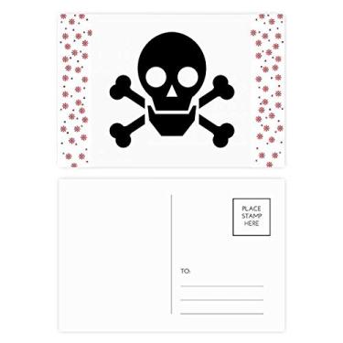 Imagem de Dangerous Chemical Frightful Circle Symbol Christmas Christmas Flower Celebration Cartão postal Blessing Mailing Card