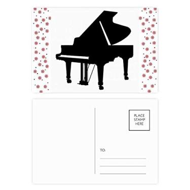 Imagem de Piano com estampa de instrumento de música clássica, Natal, celebração, cartão postal de bênção