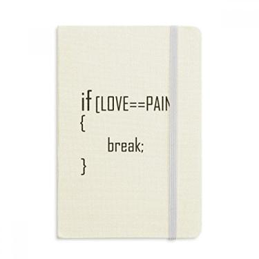 Imagem de Caderno de anotações "If Love Iquals To Dolor", capa dura oficial, diário clássico