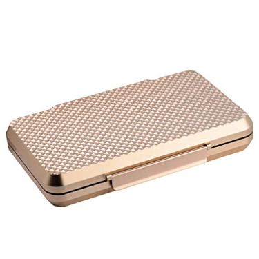 Imagem de Umidor de cigarro para viagem caixa portátil para charutos umidificador, caixa de armazenamento leve de liga de alumínio impermeável, hermética e durável – comporta 5 charutos – Ótimo presente para homens