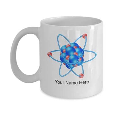 Imagem de Caneca personalizada de molécula de átomo - ideia de presente de molécula de átomo personalizado - Caneca de molécula de átomo personalizada - Caneca de café de 325 ml