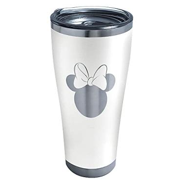 Imagem de Tervis Disney Minnie Mouse Silhouette Gravado em Branco Tripla Parede Isolada Copo de Viagem Mantém Bebidas Frias e Quentes, 850 g Legacy, Aço Inoxidável
