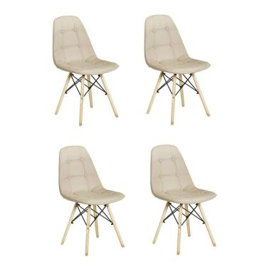 Imagem de Kit 4 Cadeiras Botonê Eiffel Rivatti Nude