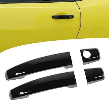 Imagem de BORATO 4 Pcs ABS exterior maçaneta da porta cobre guarnições quadros, para chevrolet camaro 2010 2011 2012 2013 2014 2015 acessórios