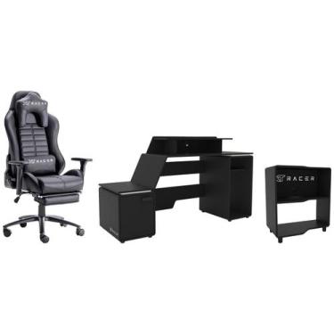 Imagem de Cadeira Gamer Xt Racer Reclinável Giratória + Mesa - Gamer Space Two +