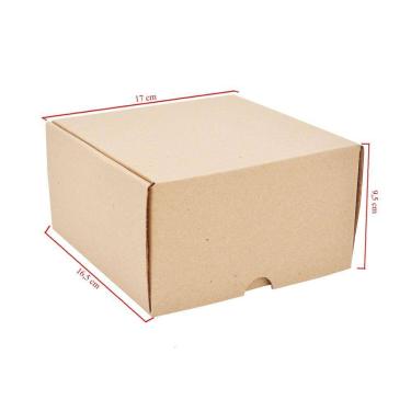 Imagem de Caixa De Papelão Com 20 Unidades Embalagens 17cm x 16.5cm x 9.5cm