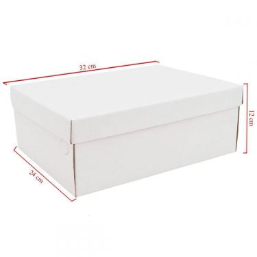 Imagem de Caixas De Sapato Com 10 Unidades Em Papelão Embalagens 32cm x 24cm x 12cm