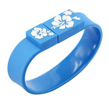 Imagem de Pulseira azul de 8 GB PenDrive USB Flash Drive USB 2.0 Memória USB Drive USB Flash Disk Memory Stick Pen Drive USB Disco USB