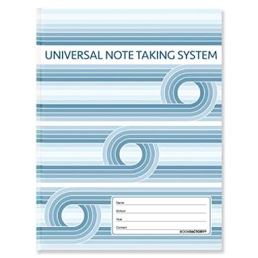 Imagem de BookFactory Sistema universal de anotações (Cornell Notes) / Caderno de anotações – 100 páginas, 21,5 x 28 cm – capa dura laminada (LOG-100-7CS-VM (UnivNote))