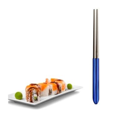 Imagem de Hashi Reutilizável Comida Japonesa Azul Aladdin Bugatti