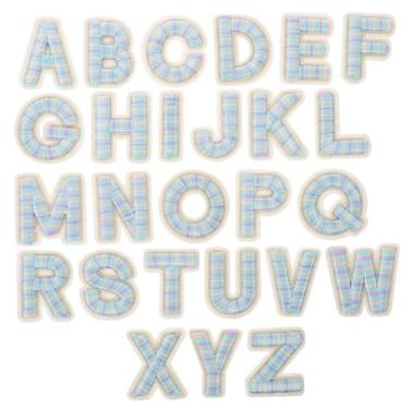 Imagem de SEWACC 26 Unidades etiqueta pano carta remendos bordados costurar remendos alfabeto remendos letras a ferro letras ferro em patches roupas fragmento distintivo Acessórios