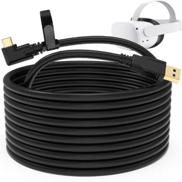 Imagem de Link Cable for Oculus Quest 2, Virtual Reality Headset Cable for Oculus Quest 2, Steam VR, Fast Charing High Speed PC Data Transfer USB 3.0 to USB C - 10FT (3M)
