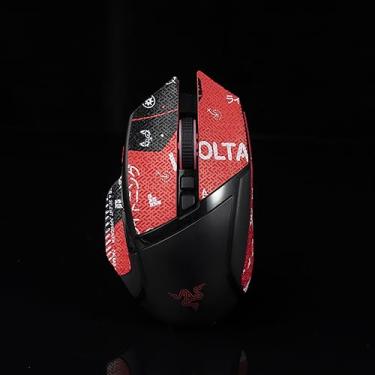 Imagem de Hokeyio Adesivo de fita adesiva de mouse para Razer Basilisk Ultimate/X HYPERSPEED Antiderrapante Suck Sweat Pre Cut Easy Instand Blood X