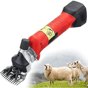 Imagem de Tesouras para ovelhas sem fio, tesouras elétricas recarregáveis ​​para ovelhas, tosquiadeira de pêlos de animais, bateria de lítio recarregável embutida, para barbear lã de pele em ovelhas,