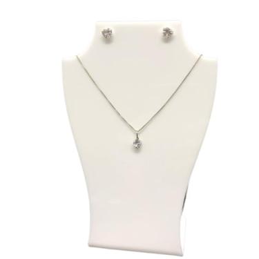 Imagem de Expositor de Brinco Colar Bijuterias em Acrílico Branco