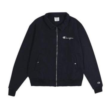 Imagem de Jaqueta Moletom Champion Jacket Mini Heritage Logo Preto-Unissex