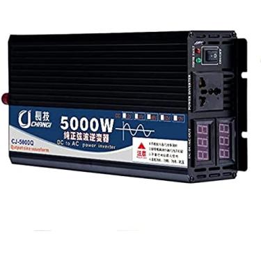 Imagem de Inversor de energia 3000w 4000w 5000w Inversor de onda senoidal pura DC 12v 24v 48v 60v para AC 110v-220v Inversor de energia para carro doméstico Inversor de carro com display digital duplo