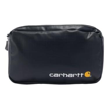 Imagem de Carhartt Protetor de chuva da série Cargo da série Rain Defender, bolsa de armazenamento com zíper com manga para cinto, preto, tamanho único