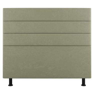 Imagem de Cabeceira Cama Box Casal Queen Size Malik 160cm Sintético Bege - Abmaza