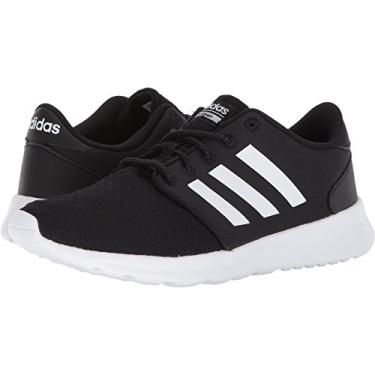 Imagem de adidas Sapato de corrida feminino Cloudfoam Qt Racer, Preto/Branco/Carbono, 5.5