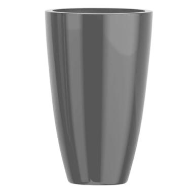 Imagem de Vaso Plantas Decorativo Fibra De Vidro Grande 70cm Roma M (Cinza Escuro)