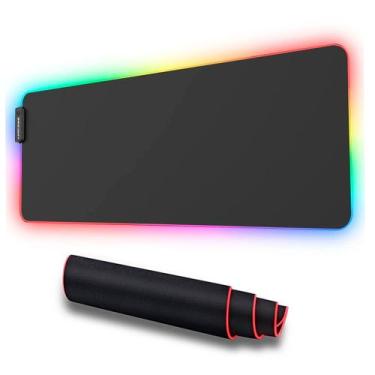 Imagem de Mouse Pad Gamer Preto 80x30cm Base Antiderrapante - HIGA